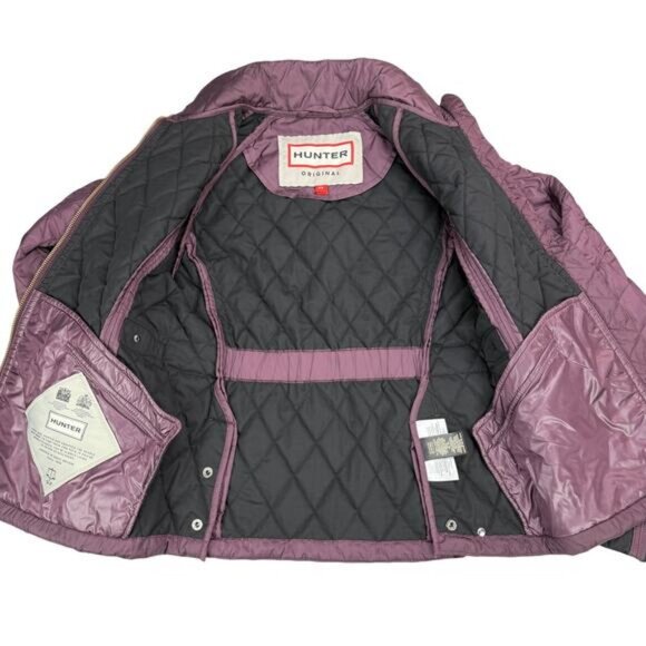 HUNTER Refined Quilted Short Trench Jacketize XS Oxford - Picture 3 of 15